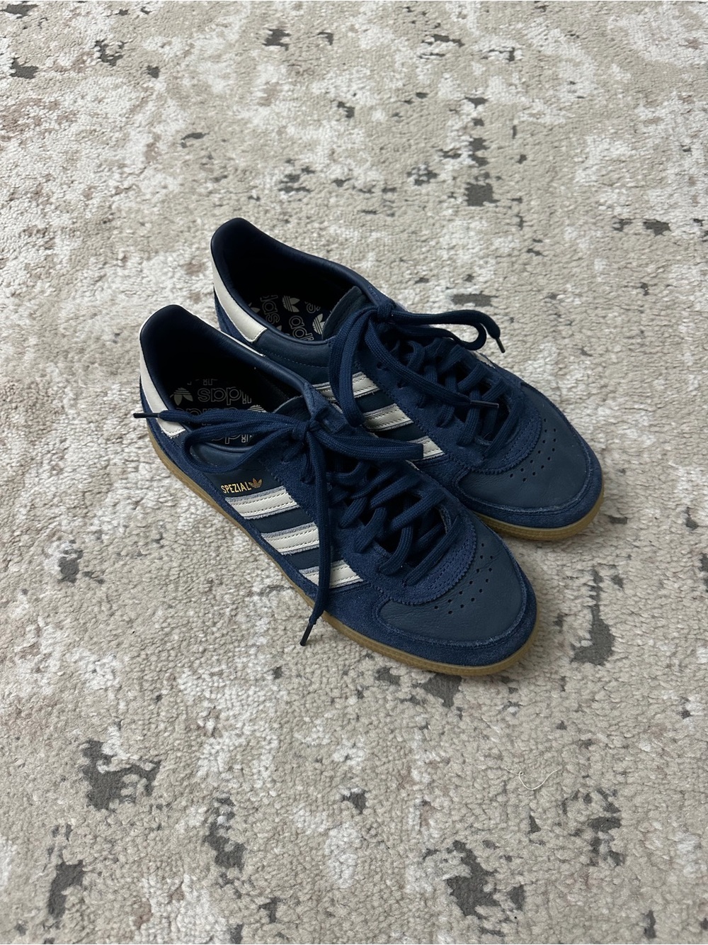 adidas Navy and White Spezial Sneakers